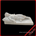 A Life Size Fast Asleep Nude Boy Marble Stone Statue YL-R434
